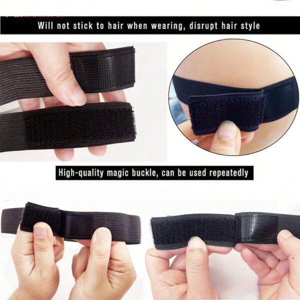 Bande De Perruque, Bandes Élastiques Pour Perruque, Bande De Bord De Perruque Avant En Dentelle Pour Femme, Bande Fondante En Dentelle Pour Perruques Et Cheveux De Bébé, Bandes De Perruque Pour Maintenir Les Perruques En Place, Bandeau De Poignée De Perruque Pour Poser Les Bords – Image 7