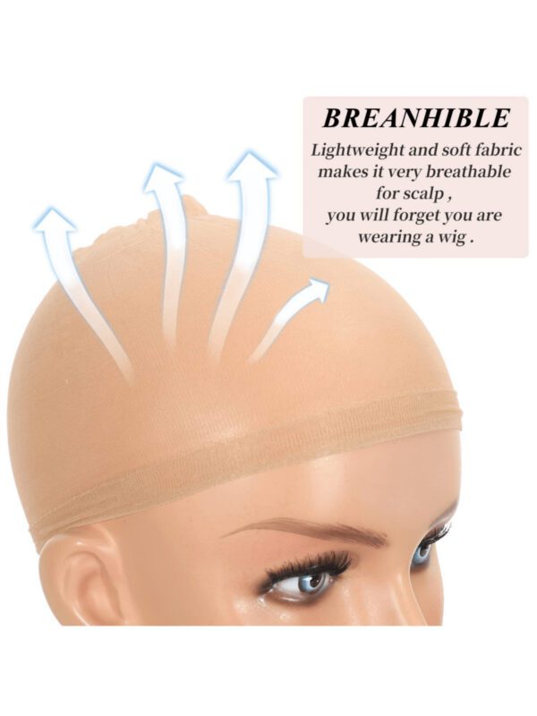 Lot De 2 Bonnets De Perruque Invisibles Hd Pour Perruques Lace Front – Bonnets Transparents Pour Femme – Accessoires De Perruque Pour Un Look Naturel (1 Paquet De 2 Pièces) – Image 5
