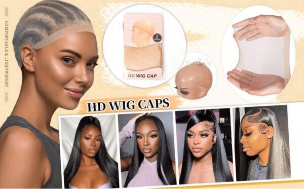 Lot De 2 Bonnets De Perruque Invisibles Hd Pour Perruques Lace Front – Bonnets Transparents Pour Femme – Accessoires De Perruque Pour Un Look Naturel (1 Paquet De 2 Pièces) – Image 10