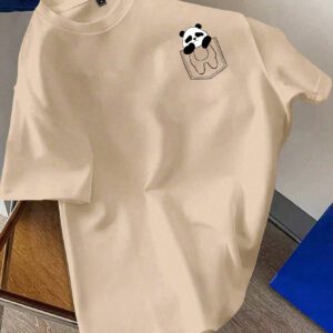 Manfinity Hypemode T-shirt à manches courtes pour homme, coupe régulière, avec étiquette de taille en tricot rose foncé