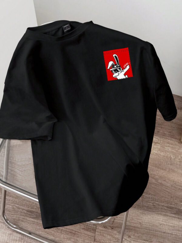 Manfinity Hypemode T-shirt à manches courtes pour homme, coupe régulière, avec étiquette de taille en tricot rose foncé – Image 14