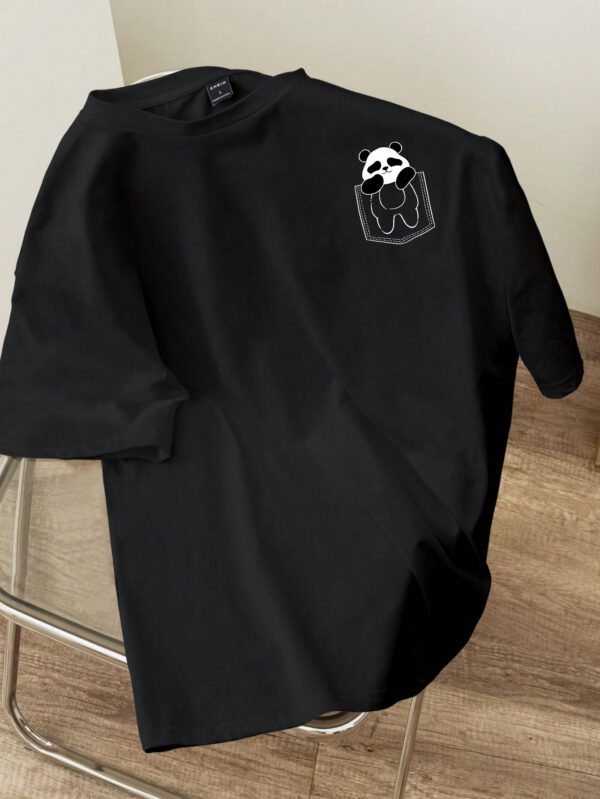 Manfinity Hypemode T-shirt à manches courtes pour homme, coupe régulière, avec étiquette de taille en tricot rose foncé – Image 17