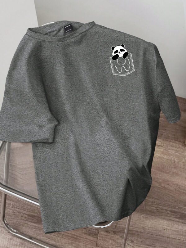 Manfinity Hypemode T-shirt à manches courtes pour homme, coupe régulière, avec étiquette de taille en tricot rose foncé – Image 20