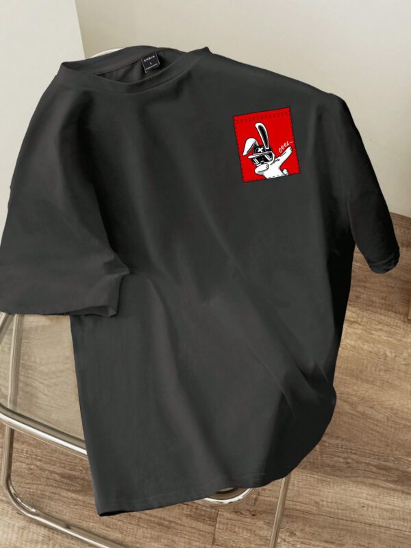 Manfinity Hypemode T-shirt à manches courtes pour homme, coupe régulière, avec étiquette de taille en tricot rose foncé – Image 21
