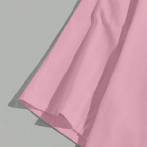 Manfinity Hypemode T-shirt à manches courtes pour homme, coupe régulière, avec étiquette de taille en tricot rose foncé