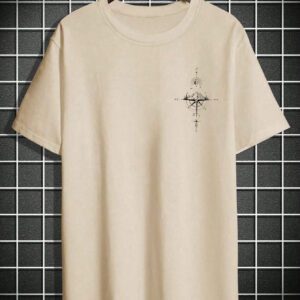 Manfinity LEGND T-shirt à col rond à manches courtes avec imprimé de montagne pour hommes, cadeau pour petit ami, pour sortir