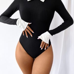 SHEIN Raffinéa Body t-shirt ajusté à blocs de couleurs