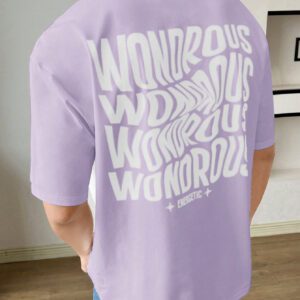 Manfinity UrbanChill T-shirt à manches courtes décontracté pour hommes avec imprimé lettres simple
