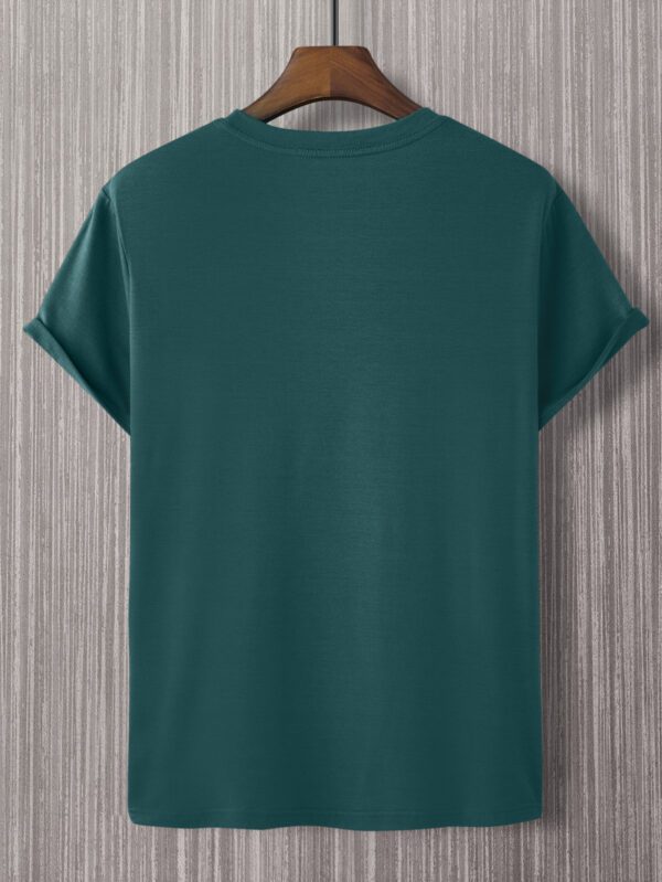 Manfinity Homme Homme T-shirt à blocs de couleurs à broderie sans collier – Image 7