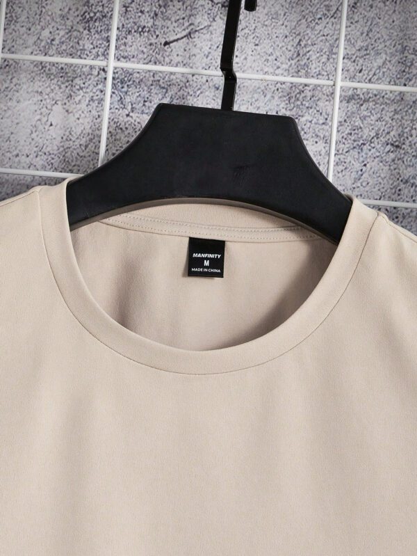 Manfinity UrbanChill T-shirt À Manches Courtes Imprimé Mont Fuji Et Fleurs De Cerisier Pour Hommes – Image 6