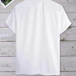 Manfinity Hypemode T-shirts pour hommes en coupe ajustée, col ras du cou, manches courtes, graphisme animal, décontracté, drôle, été