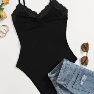 SHEIN Essnce Body avec dentelle et ruchés