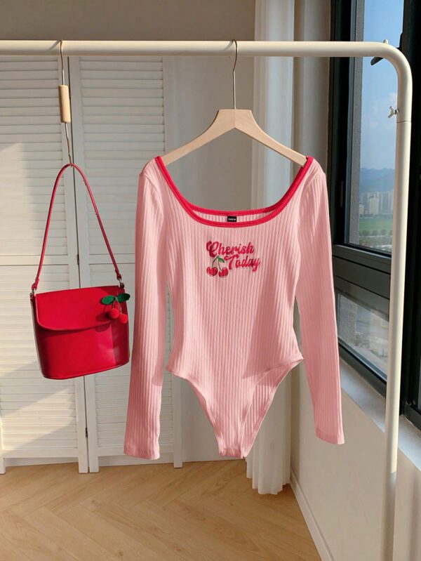 Comfortcana Body blanc à manches longues de base pour femmes, nouvelle collection du début de l'automne – Image 2