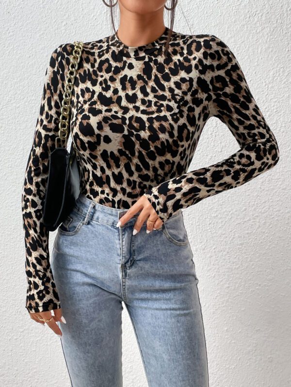 SHEIN Privé Body léopard à col montant – Image 5