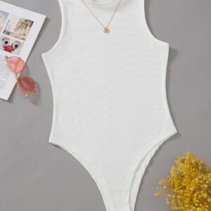 SHEIN Raffinéa Body côtelé unicolore