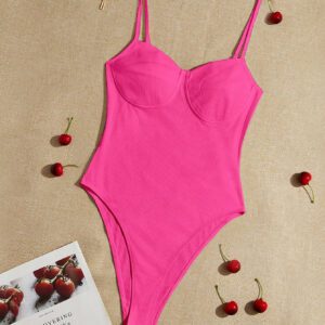 SHEIN EZwear Body Bustier À Fines Brides Unicolore