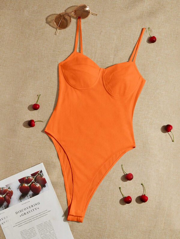 SHEIN EZwear Body Bustier À Fines Brides Unicolore – Image 4
