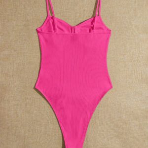 SHEIN EZwear Body Bustier À Fines Brides Unicolore