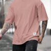 Manfinity Homme T-shirt Décontracté À Manches Courtes Unies Pour Hommes