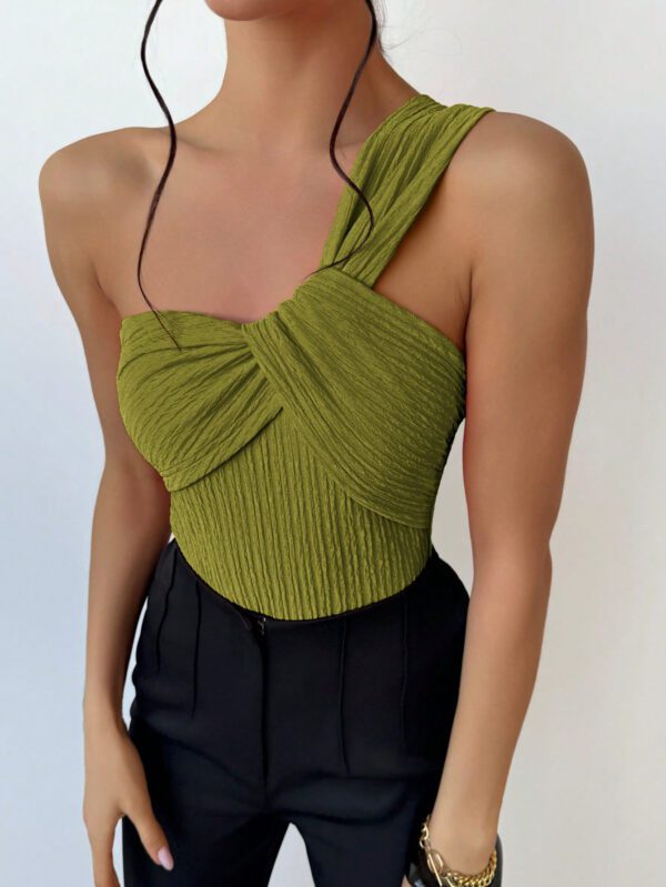 Aloruh Combinaison élégante à épaule dénudée, imprimé floral de vacances pour la saison de mariage, parfait pour les fêtes – Image 4