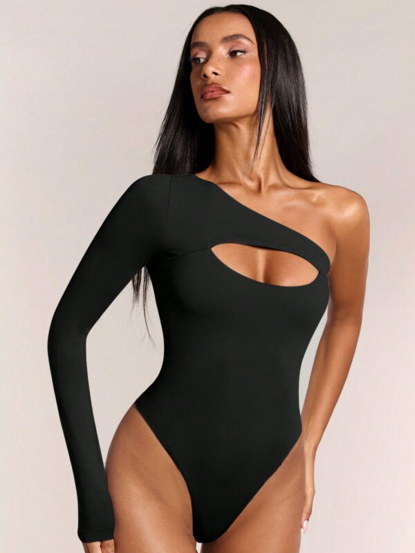 SHEIN BAE Body asymétrique de maillot de bain à une épaule, body d'été – Image 3