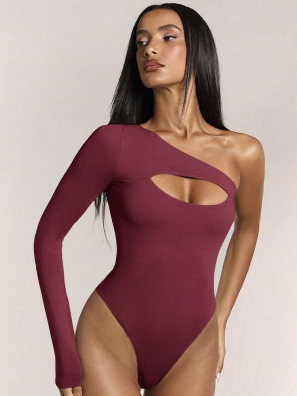 SHEIN BAE Body asymétrique de maillot de bain à une épaule, body d'été – Image 8