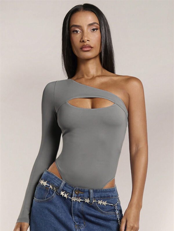 SHEIN BAE Body asymétrique de maillot de bain à une épaule, body d'été – Image 12