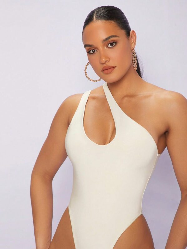 Silquee Body asymétrique découpé unicolore