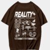 ROMWE Street Life T-shirt à graphique de lettre pour hommes, école