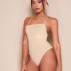 SHEIN BAE Body à fines brides dos-nu croisé à ruché en tulle – Image 2