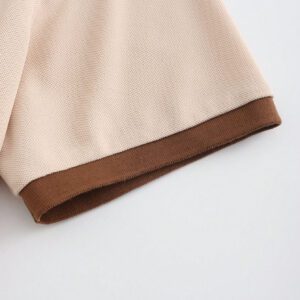 Manfinity Homme Chemise polo pour homme avec détails patchs et bordures contrastantes. Col boutonné, blocs de couleurs. Pour le mari, décontracté.