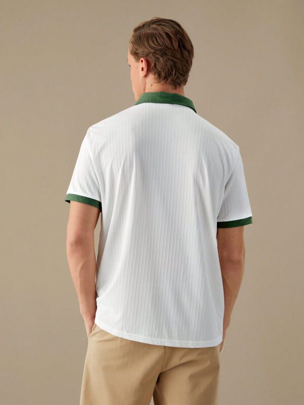 Manfinity AthPrep Polo casual blocs de couleurs pour hommes, rentrée scolaire – Image 3