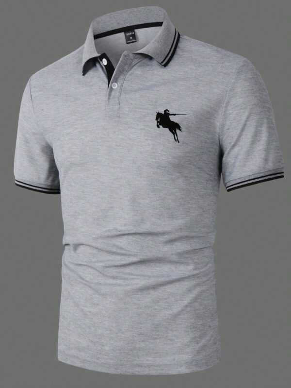 Manfinity Polo Imprimé Horseman Pour Hommes – Image 18