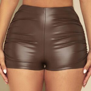 SHEIN SXY Short À Ruché en PU