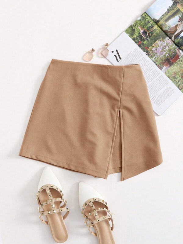 SHEIN Essnce Jupe-short fendue à taille élastique – Image 3