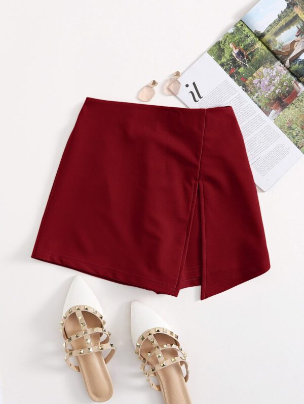 SHEIN Essnce Jupe-short fendue à taille élastique – Image 6