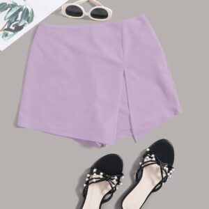 SHEIN Essnce Jupe-short fendue à taille élastique