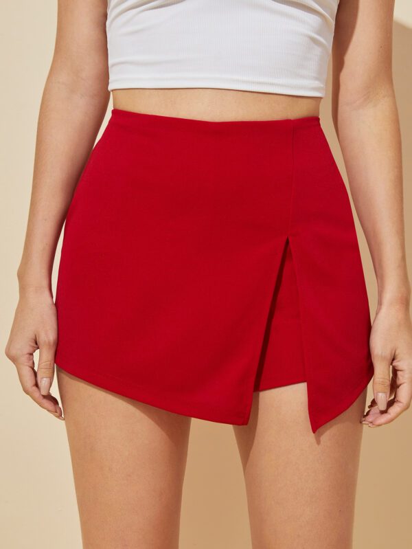 SHEIN Essnce Jupe-short fendue à taille élastique – Image 10