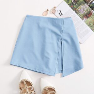 SHEIN Essnce Jupe-short fendue à taille élastique