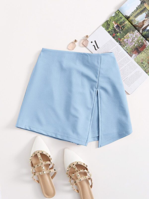 SHEIN Essnce Jupe-short fendue à taille élastique – Image 11
