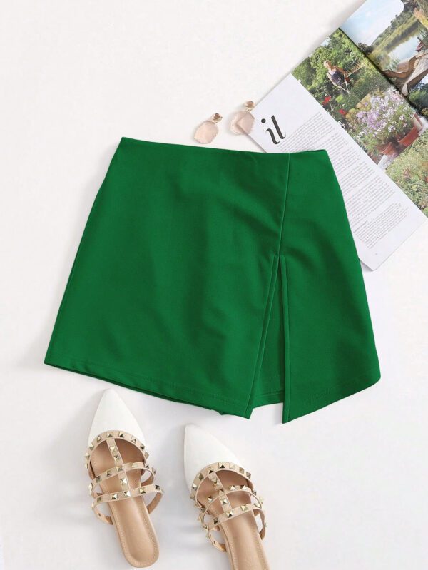 SHEIN Essnce Jupe-short fendue à taille élastique – Image 12