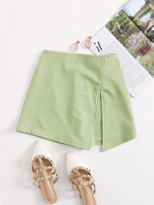 SHEIN Essnce Jupe-short fendue à taille élastique – Image 14