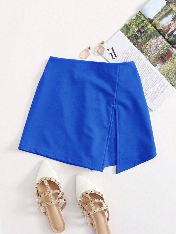 SHEIN Essnce Jupe-short fendue à taille élastique – Image 15