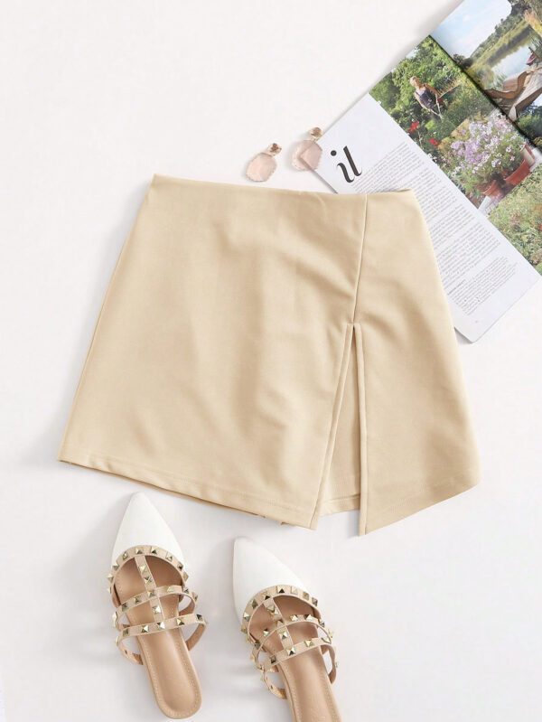 SHEIN Essnce Jupe-short fendue à taille élastique – Image 17