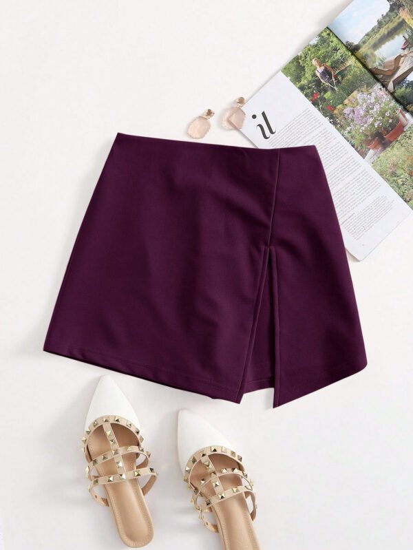SHEIN Essnce Jupe-short fendue à taille élastique – Image 18