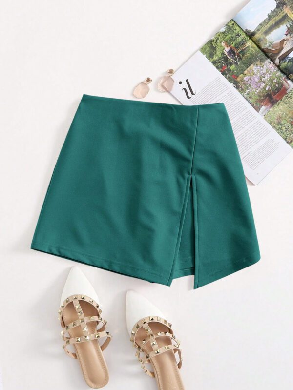 SHEIN Essnce Jupe-short fendue à taille élastique – Image 19