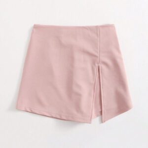 SHEIN Essnce Jupe-short fendue à taille élastique