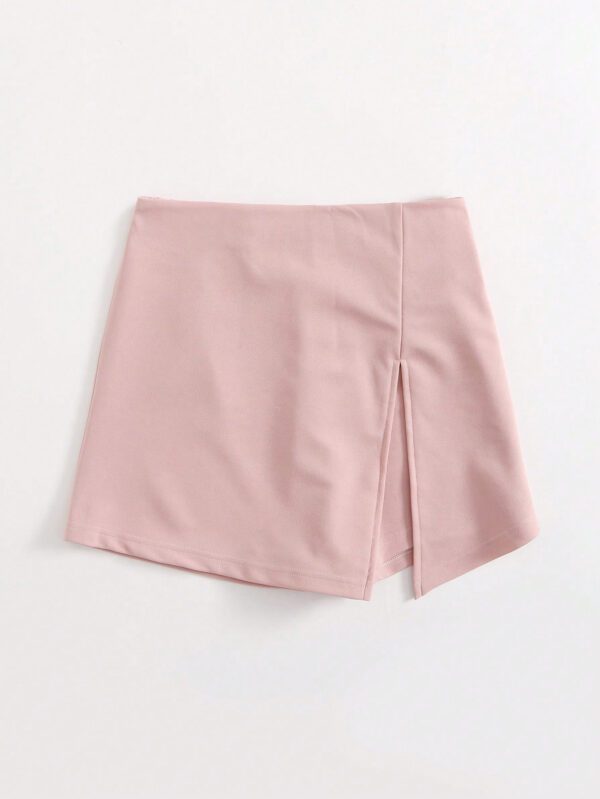 SHEIN Essnce Jupe-short fendue à taille élastique – Image 21