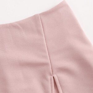 SHEIN Essnce Jupe-short fendue à taille élastique