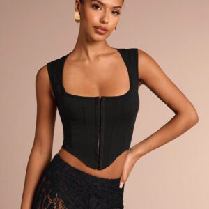 Glamine Gilet tricoté moulant de couleur unie décontracté, pull de Noël chic pour femmes, vêtements d'hiver élégants pour le layering, Top pour femmes en automne